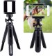 4kom.pl Uchwyt statyw na telefon z lampką LED Tripod z oświetleniem 3