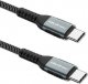 Kabel USB Qoltec USB-C - USB-C 1.5 m Czarno-biały (52358) 6