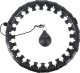 HMS HHW01 BLACK HULA HOP Z WYPUSTKAMI I OBCIĄŻNIKIEM HMS 1