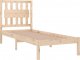 vidaXL Rama łóżka, lite drewno sosnowe, 90x190 cm, pojedyncza 4