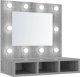 vidaXL Szafka z lustrem i LED, szary dąb sonoma, 60x31,5x62 cm 1