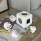 Listwa zasilająca Allocacoc Podróżna listwa zasilająca PowerCube ReWirable USB + 3 wtyczki + kabel IEC EU FR; GREY 3