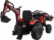 Ramiz Pojazd Traktor Z Przyczepą 720-T Czerwony 9