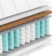 Tompol Materac 80x160 kieszeniowy + kokos TIKO 17 cm sprężynowy z pokrowcem H3 H4 1
