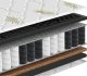 Tompol Hyperelastic Black 140x200x22 cm materac masujący Aloe Vera 1