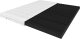 Tompol Venerdi Black Topper 90 x 200 materac masujący nawierzchniowy o grubości 7 cm 1