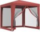 vidaXL vidaXL Namiot z 4 ścianami z siatki, czerwony, 2,5x2,5 m, HDPE 2