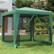 vidaXL vidaXL Namiot z 4 ścianami z siatki, zielony, 2,5x2,5 m, HDPE 1