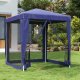 vidaXL vidaXL Namiot imprezowy z 4 ścianami z siatki, niebieski, 2x2 m, HDPE 1