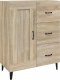 vidaXL vidaXL Komoda, dąb sonoma, 69,5x34x90 cm, materiał drewnopochodny 2