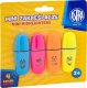 Astra Zakreślacze Mini 4 szt blister Astra 1