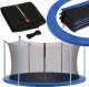 Springos Osłona na sprężyny z siatką do trampoliny wewnętrzną 10FT 300/305/312 cm niebieska UNIWERSALNY 1