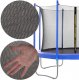 Springos Osłona na sprężyny z siatką do trampoliny wewnętrzną 10FT 300/305/312 cm niebieska UNIWERSALNY 4