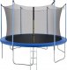 Springos Osłona na sprężyny z siatką do trampoliny wewnętrzną 10FT 300/305/312 cm niebieska UNIWERSALNY 8