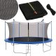 Springos Osłona na sprężyny z siatką do trampoliny wewnętrzną 10FT 300/305/312 cm niebieska UNIWERSALNY 9