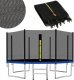 Springos Osłona na sprężyny z siatką do trampoliny zewnętrzną 10FT 300/305/312 cm niebieska UNIWERSALNY 13