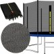 Springos Osłona na sprężyny z siatką do trampoliny zewnętrzną 10FT 300/305/312 cm niebieska UNIWERSALNY 14