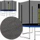 Springos Osłona na sprężyny z siatką do trampoliny zewnętrzną 10FT 300/305/312 cm niebieska UNIWERSALNY 15