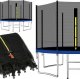 Springos Osłona na sprężyny z siatką do trampoliny zewnętrzną 10FT 300/305/312 cm niebieska UNIWERSALNY 34