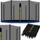 Springos Osłona na sprężyny z siatką do trampoliny zewnętrzną 10FT 300/305/312 cm niebieska UNIWERSALNY 3