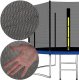 Springos Osłona na sprężyny z siatką do trampoliny zewnętrzną 10FT 300/305/312 cm niebieska UNIWERSALNY 4