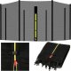 Springos Osłona na sprężyny z siatką do trampoliny zewnętrzną 10FT 300/305/312 cm niebieska UNIWERSALNY 5