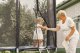 Springos Osłona na sprężyny z siatką do trampoliny zewnętrzną 10FT 300/305/312 cm niebieska UNIWERSALNY 6
