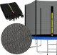 Springos Osłona na sprężyny z siatką do trampoliny zewnętrzną 10FT 300/305/312 cm niebieska UNIWERSALNY 11