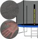 Springos Osłona na sprężyny z siatką do trampoliny zewnętrzną 10FT 300/305/312 cm niebieska UNIWERSALNY 2