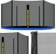Springos Osłona na sprężyny z siatką do trampoliny zewnętrzną 10FT 300/305/312 cm niebieska UNIWERSALNY 6