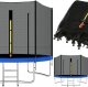 Springos Osłona na sprężyny z siatką do trampoliny zewnętrzną 10FT 300/305/312 cm niebieska UNIWERSALNY 8