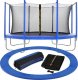 Springos Osłona na sprężyny z siatką do trampoliny wewnętrzną 10FT 300/305/312 cm niebieska UNIWERSALNY 11