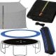 Springos Osłona na sprężyny z siatką do trampoliny wewnętrzną 10FT 300/305/312 cm niebieska UNIWERSALNY 19