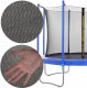 Springos Osłona na sprężyny z siatką do trampoliny wewnętrzną 10FT 300/305/312 cm niebieska UNIWERSALNY 1