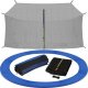 Springos Osłona na sprężyny z siatką do trampoliny wewnętrzną 10FT 300/305/312 cm niebieska UNIWERSALNY 3