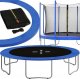 Springos Osłona na sprężyny z siatką do trampoliny wewnętrzną 10FT 300/305/312 cm niebieska UNIWERSALNY 5