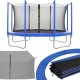 Springos Osłona na sprężyny z siatką do trampoliny wewnętrzną 10FT 300/305/312 cm niebieska UNIWERSALNY 6