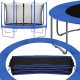 Springos Osłona na sprężyny z siatką do trampoliny wewnętrzną 10FT 300/305/312 cm niebieska UNIWERSALNY 9