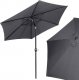 Springos Parasol ogrodowy składany 260 cm  grafitowy 14