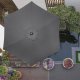 Springos Parasol ogrodowy składany 260 cm  grafitowy 16