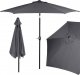 Springos Parasol ogrodowy składany 260 cm  grafitowy 10