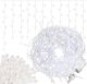 Springos Kurtyna świetlna 1000 led girlanda, lampki wewnętrzno-zewnętrzne sople zimny biały z flash UNIWERSALNY 16