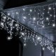 Springos Kurtyna świetlna 1000 led girlanda, lampki wewnętrzno-zewnętrzne sople zimny biały z flash UNIWERSALNY 3