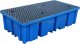 Topserw Paleta (wanna) wychwytowa z kratownicą o pojemności 1150 l, MEGA, 2 x IBC/KTC, wym. 2340 x 1225 x 610 mm, niebieska 1