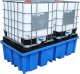 Topserw Paleta (wanna) wychwytowa z kratownicą o pojemności 1150 l, MEGA, 2 x IBC/KTC, wym. 2340 x 1225 x 610 mm, niebieska 1