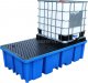 Topserw Paleta (wanna) wychwytowa z kratownicą o pojemności 1150 l, MEGA, 2 x IBC/KTC, wym. 2340 x 1225 x 610 mm, niebieska 2
