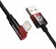 Kabel USB Baseus USB-A - Lightning 1 m Czarno-czerwony (baseus_20221013155137) 4