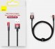 Kabel USB Baseus USB-A - Lightning 1 m Czarno-czerwony (baseus_20221013155137) 8