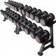 inSPORTline Zestaw hantli jednoręcznych + stojaki inSPORTline Profi CPU 2x 5-35 kg 1