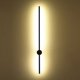 Kinkiet Step into Design Ścienna lampa minimalistyczna Sparo LED 8W stick czarna 3